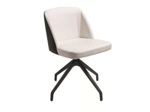 AUSTIN - Swivel upholstered trestle-based fabric chair _ AP Factor